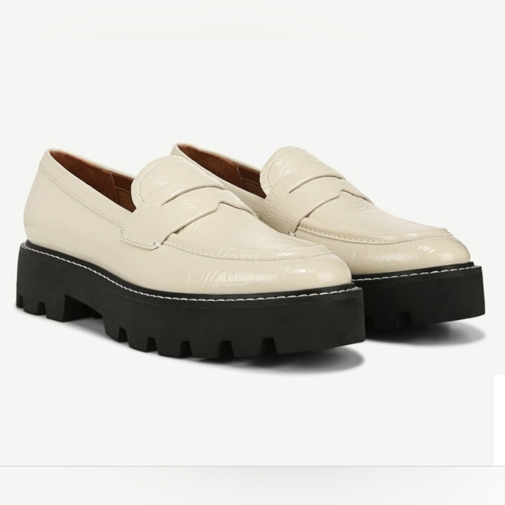 Franco Balin Lug Sole Penny Loafer, Putty, Size 8